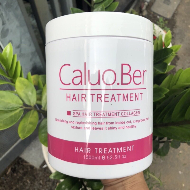 Dầu hấp ủ tóc siêu mượt collagen Caluo.Ber Hair Spa dạng kem bơ 1500ml