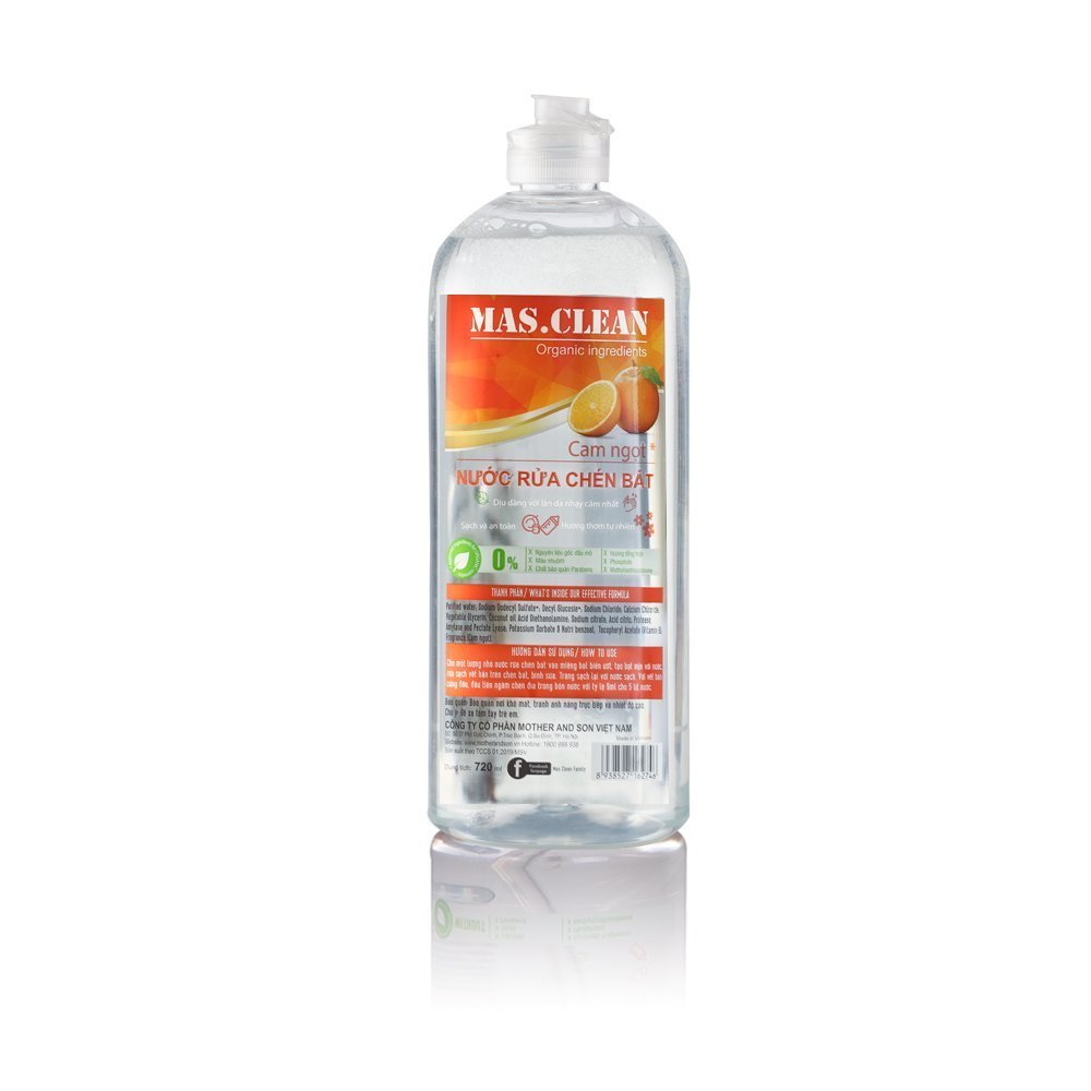 MasClean Nước rửa chén 720ML