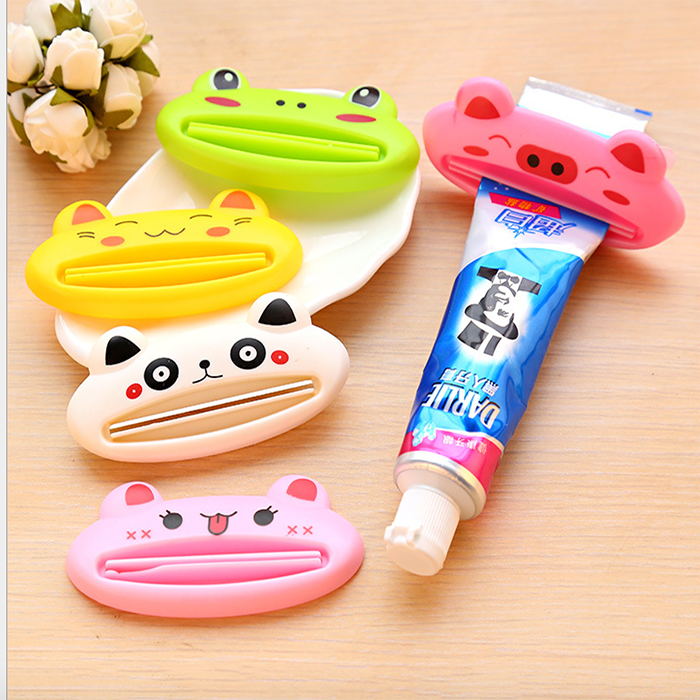 Dụng cụ kẹp nặn kem đánh răng hình thú cute - Vừa với mọi tuýp kem đánh răng