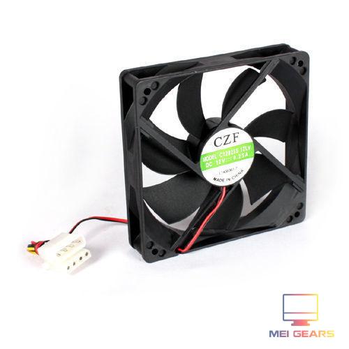 QUẠT THÙNG MÁY 12CM NGUỒN 12V (FAN CASE)