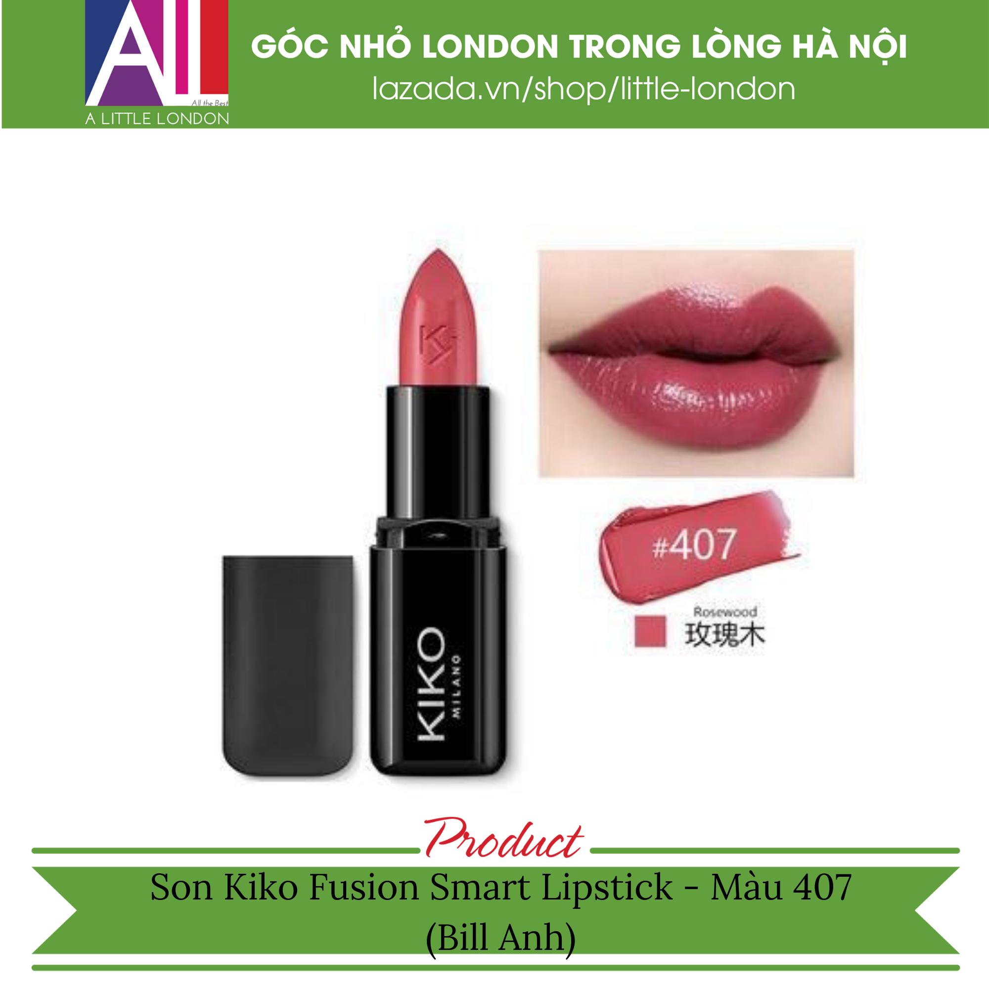 Son Kiko Fusion Smart Lipstick - Màu 407 (Bill Anh)