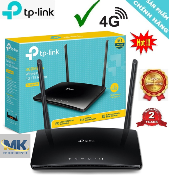 Bảng giá Bộ Phát WiFi Router 4G LTE MR6400 TPLink Có Cổng Lan - Hàng chính hãng Phong Vũ
