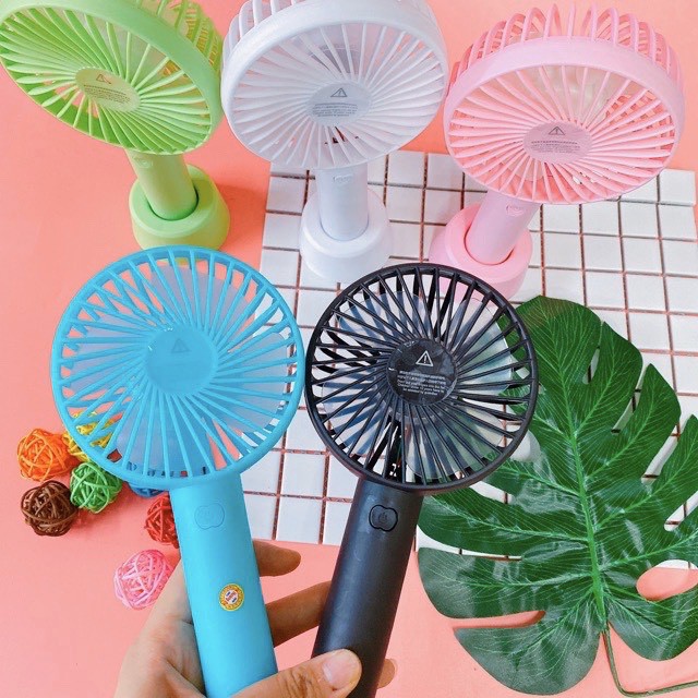 Quạt mini cầm tay có đế để bàn 3 tốc độ gió