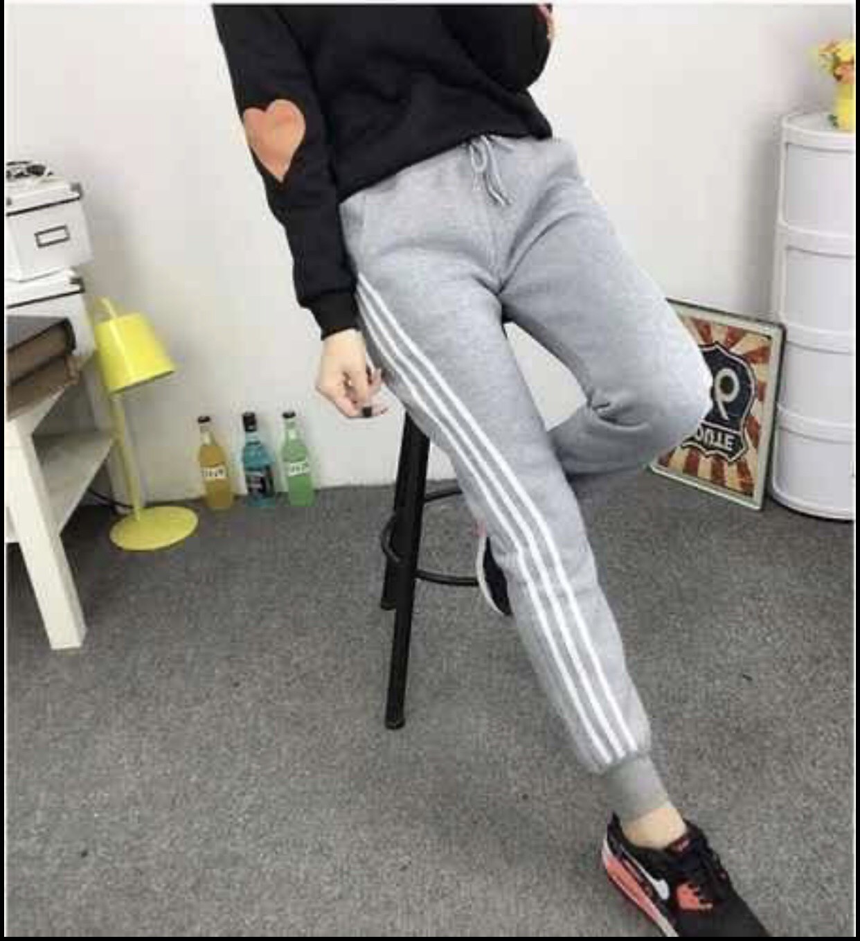 Quần thể thao jogger nam nữ bo gấu