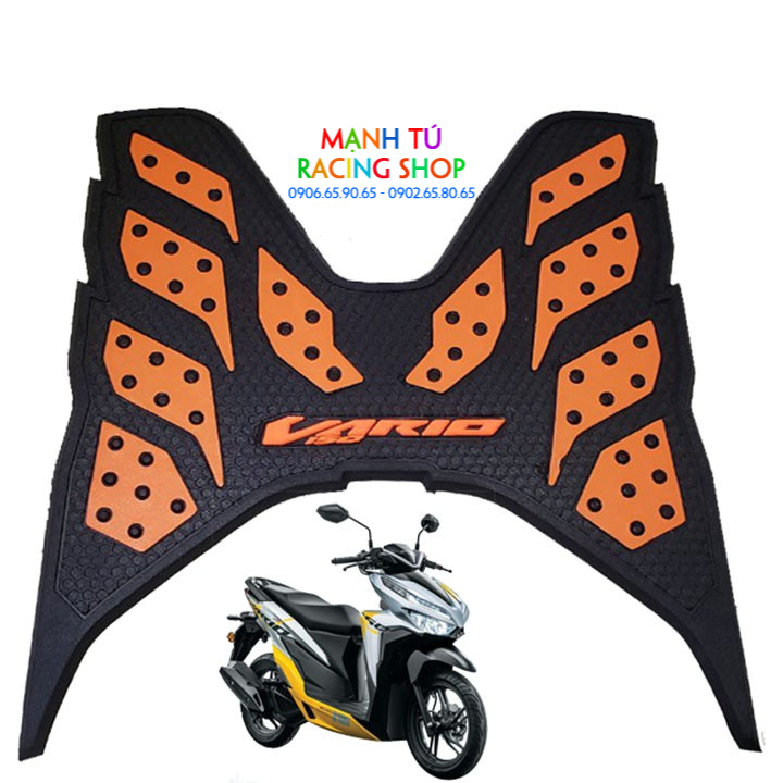 Thảm lót chân vario 2018 -2019 - kiểu thái màu cam - mạnh tú shop