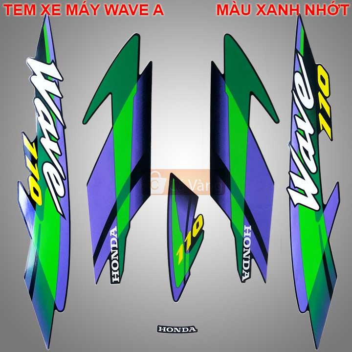 [HCM]Tem xe MÁY WAVE 110 MÀU xanh nhớt