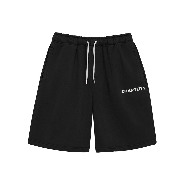 Quần short thun thể thao màu đen - CHAPTER V Black Short Pant