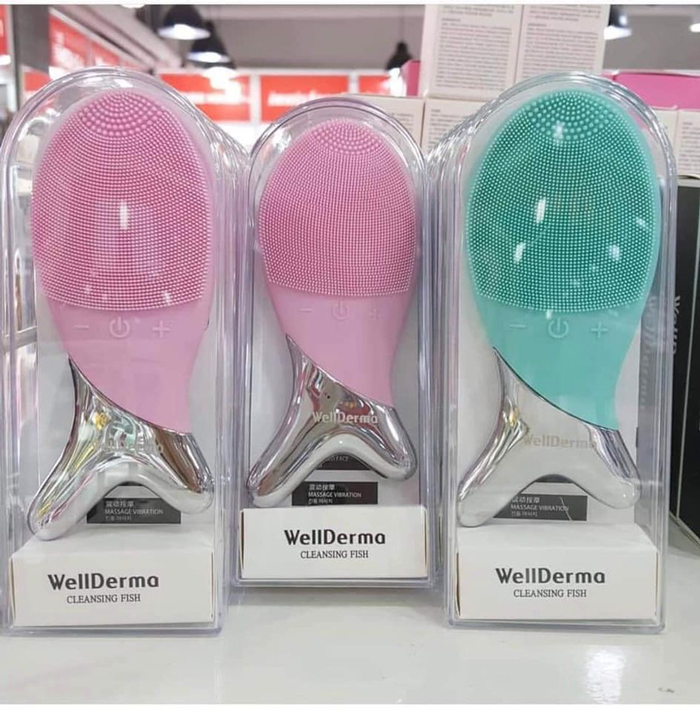 Máy rửa mặt con cá đa năng Well Derma Hàn Quốc