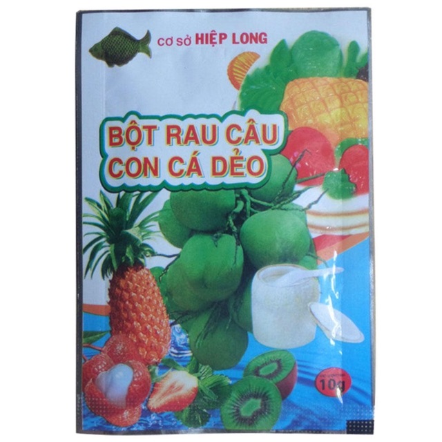 Bột rau câu con cá dẻo gói (10g)
