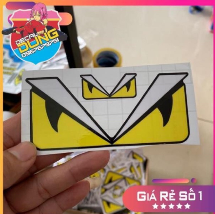 Tem sticker Fendi hàng cao cấp 3 lớp chống bay màu