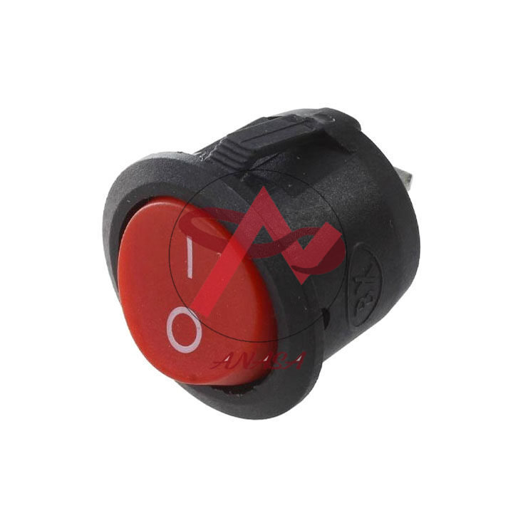 Công Tắc Bập Bênh Tròn Loại To 20mm KCD1-105 6A/250V 2 Chân 2 Chế Độ ON-OFF