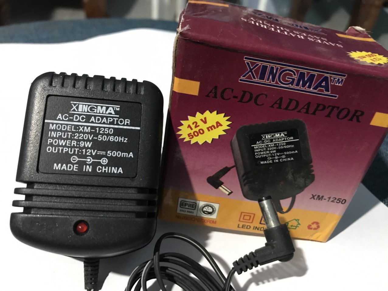 Adapter sạc 12v 500ma sạc cân điện tử