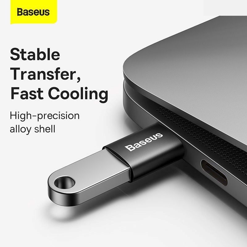 Đầu chuyển Baseus type C to usb-a 3.1 tốc độ cao ingenuity series mini otg gen 2