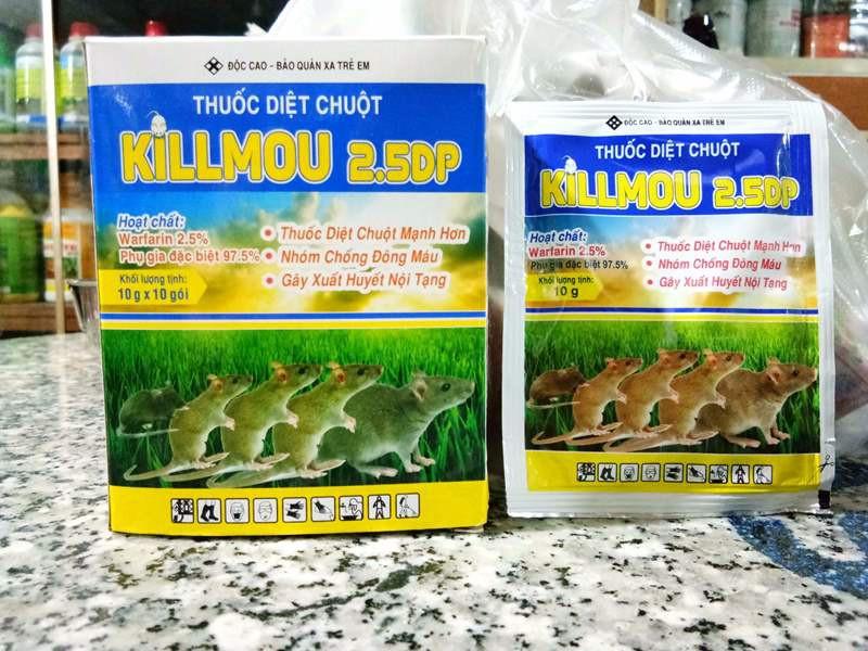 Thuốc diệt chuột Killmou thế hệ mới 2.5 Dp 10g