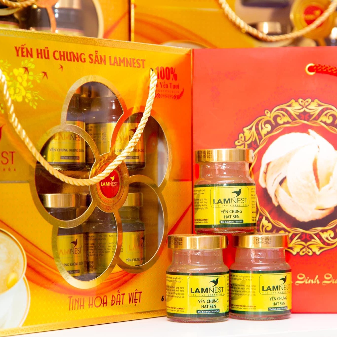 Lốc 6 hộp yến sào lamnest 30% tặng 1 hủ
