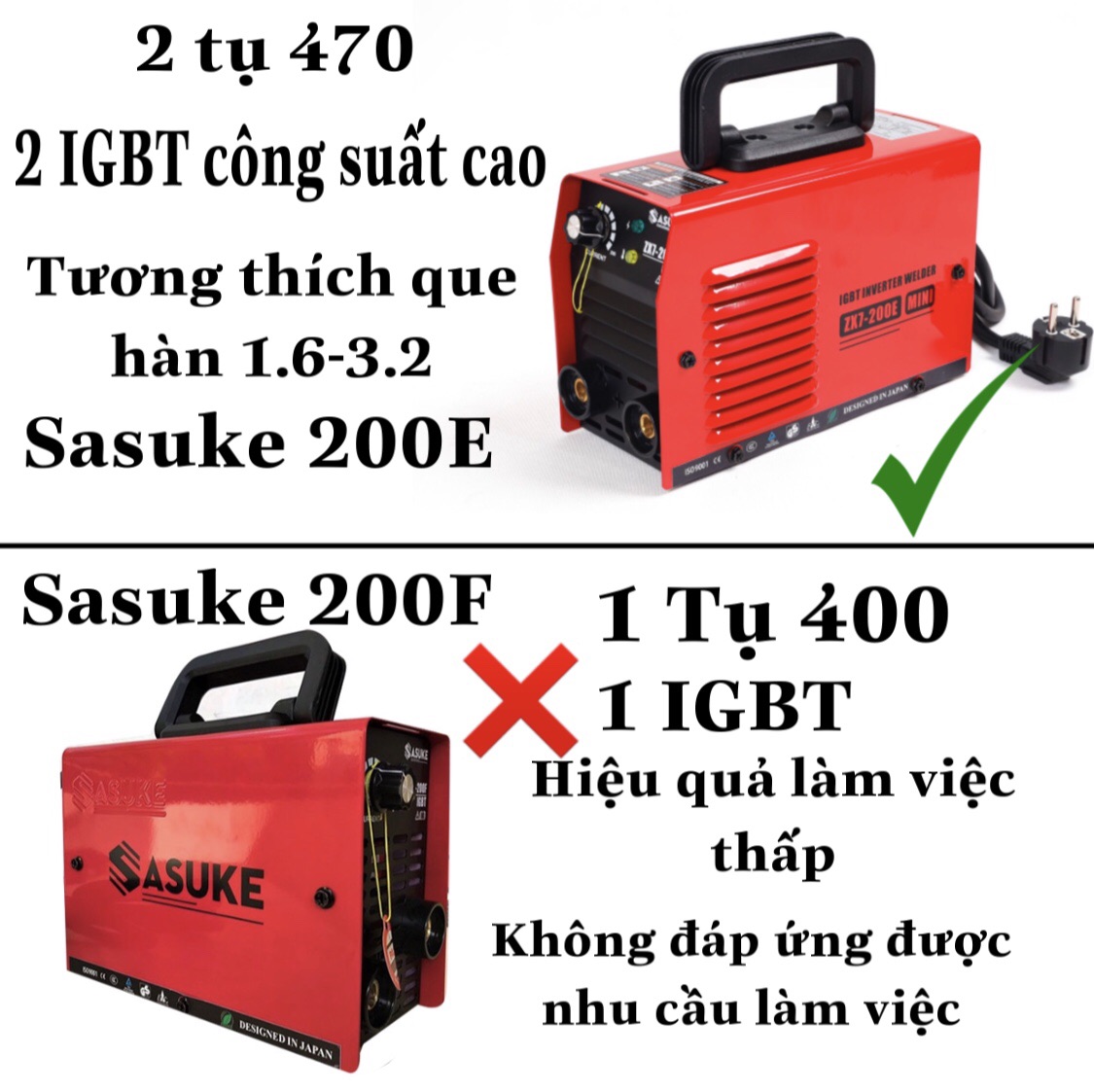 Máy hàn - Máy hàn điện tử Sasuke - Zx7 200E