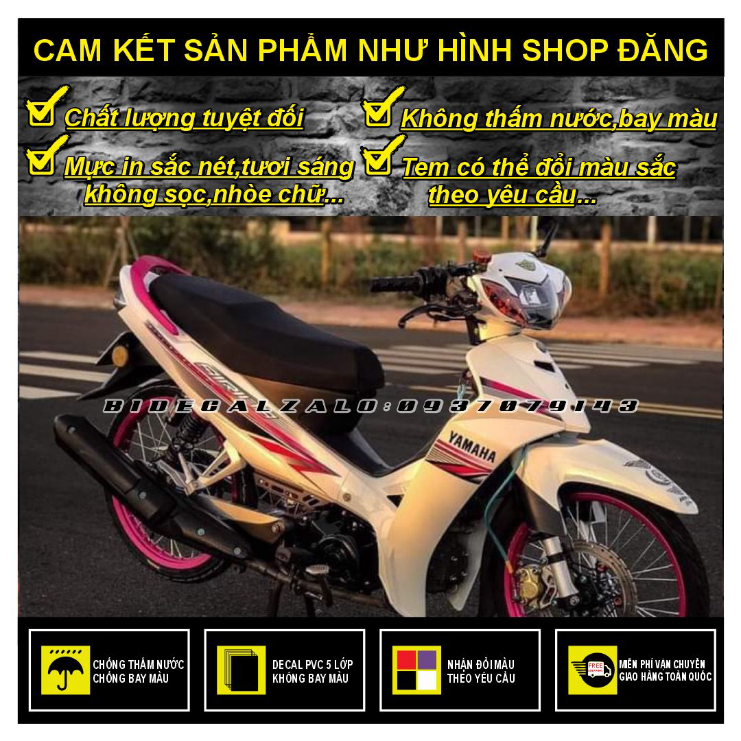 Hcm-bidecal- tem rời sirius 2018 phối trắng hồng