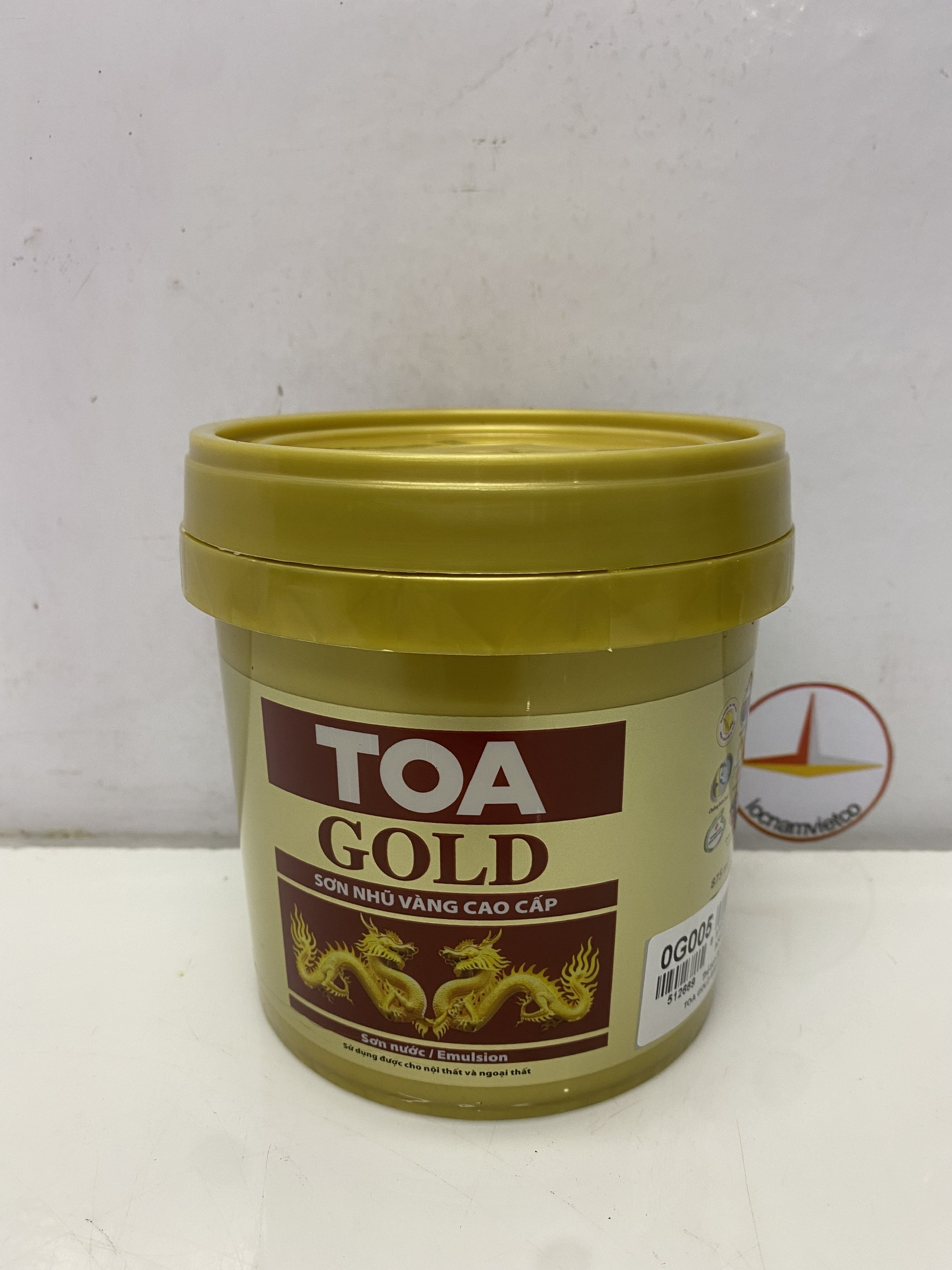 Sơn nhũ vàng toa 0g005 dùng cho bê tông 875ml