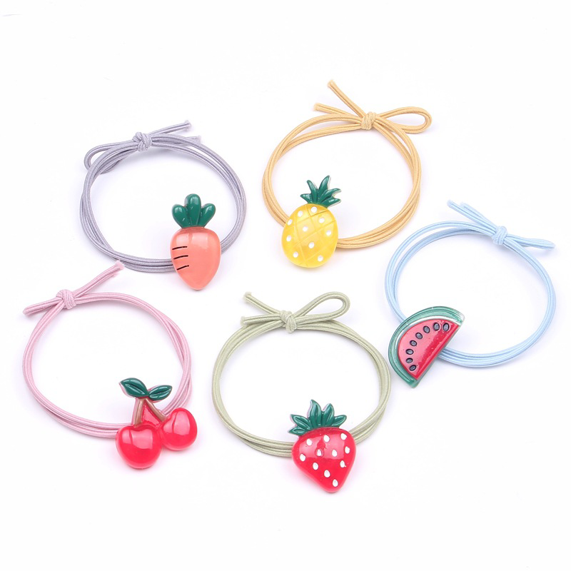 Set 3 sợi dây cột tóc trái cây b42 siêu xinh - giao ngẫu nhiên - kireicos