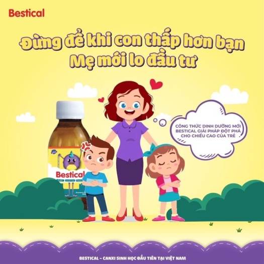 Bestical canxi sinh học giúp xương chắc khỏe - 120ml