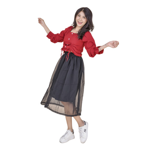 Váy Voan Nữ  Thời Trang Hàn Quốc  Pk Cvv05