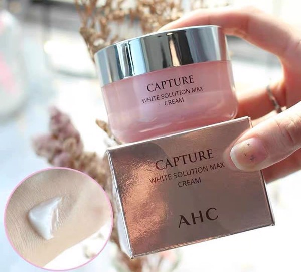 Kem dưỡng da AHC Capture White Solution Max Cream 50gr – Hồng
