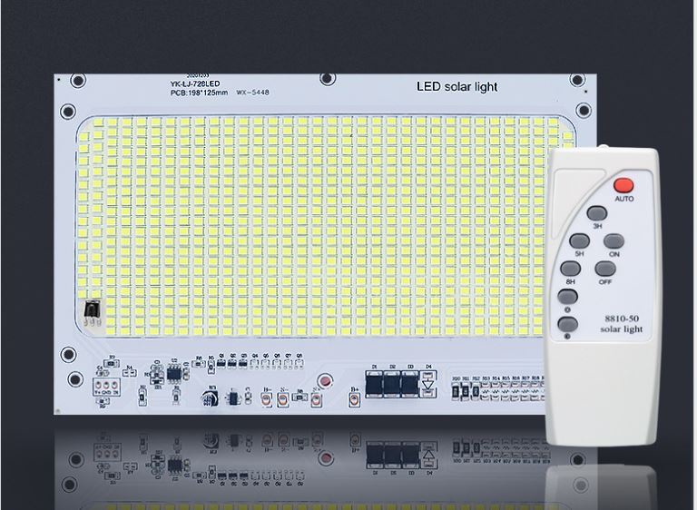 Mạch đèn led + remote sử dụng pin 3.7V