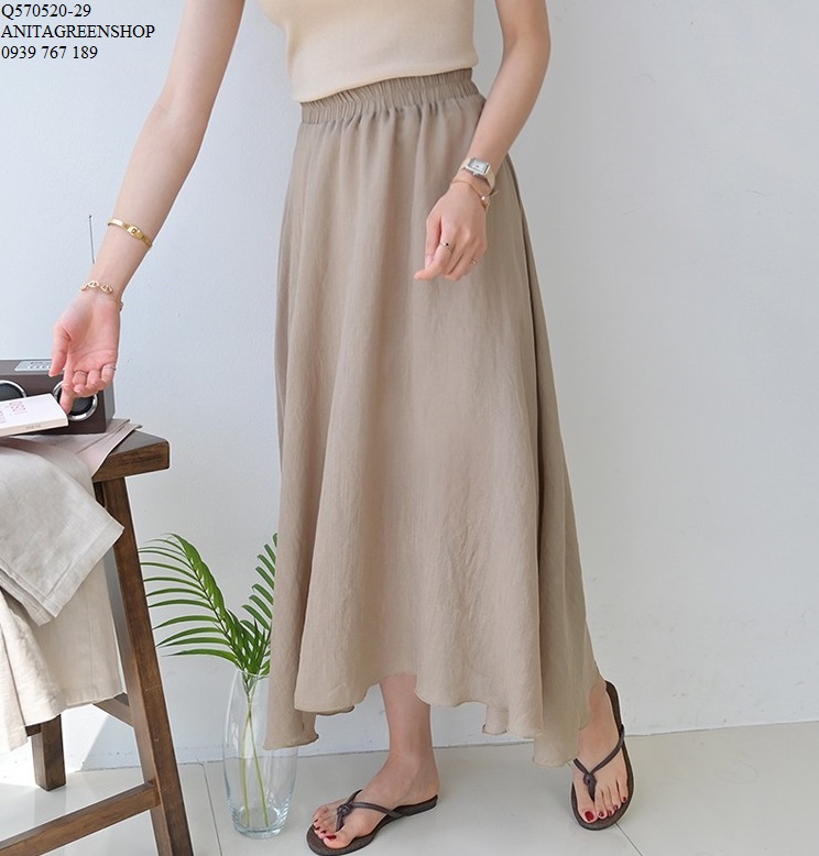 Q570520 chân váy maxi lưng thun