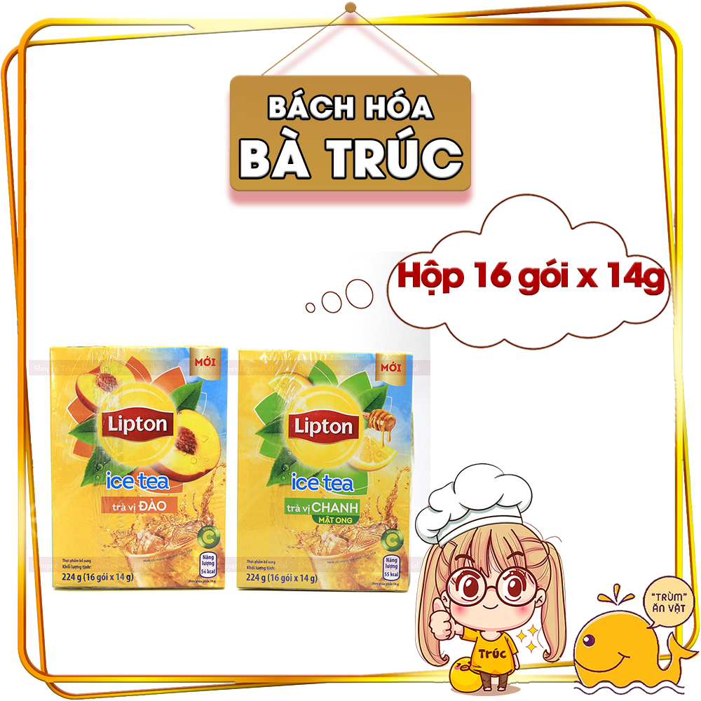 Trà Lipton Ice Tea Hòa Tan (Hộp 16 Gói X 14G)