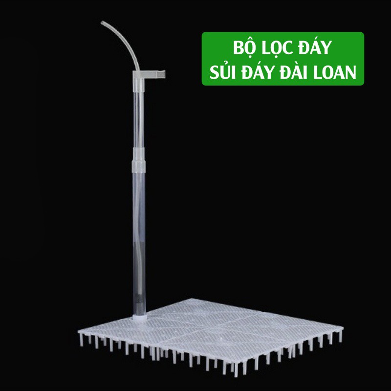 Bộ sủi lọc đáy taiwan | vỉ lọc đáy + hút mỏ vịt | phụ kiện thuỷ sinh nấm aquatools