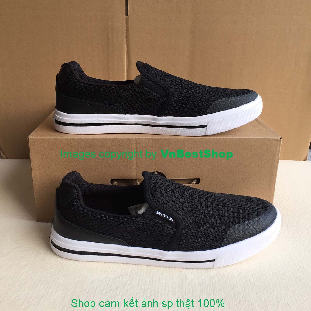 Giày Lười Thể Thao Nam  DSM073600DEN (Đen)
