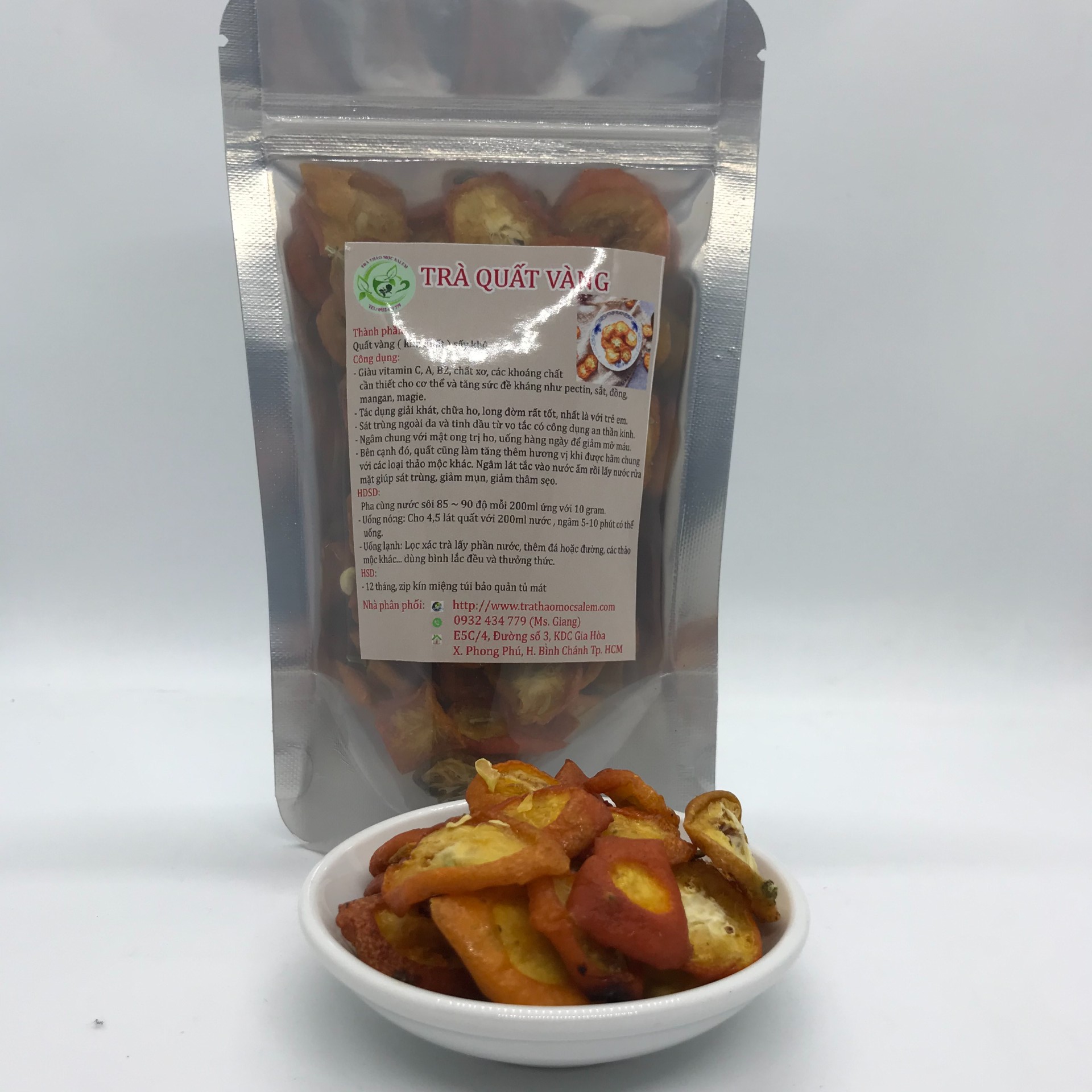 [HCM]Trà quất vàng Salem 100g