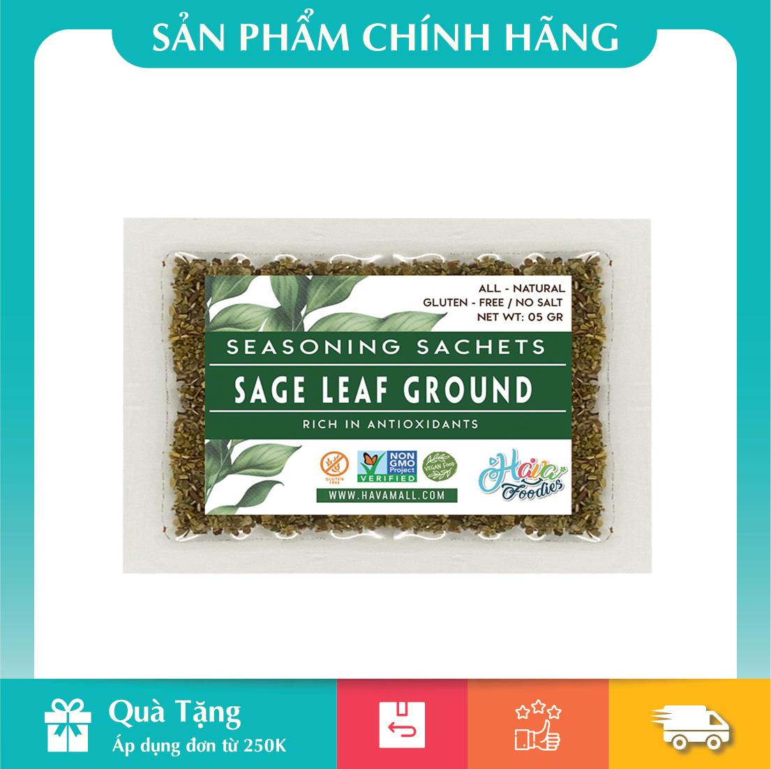 [HOÀN TIỀN MAX 10%][ HÀNG CÔNG TY NHẬP KHẨU ] Lá Xô Thơm Bịch 10gr – Sage Leaf Ground 5g