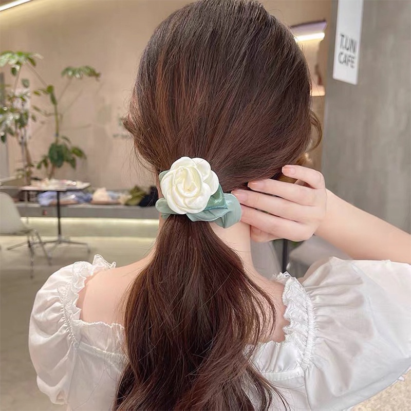 Dây Cột Tóc Cỡ Lớn Phong Cách Hàn Quốc Thời Trang Cho Nữ