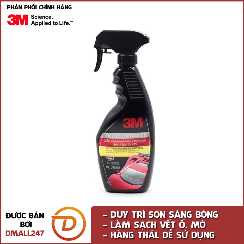 Chai xịt tăng độ bóng sơn ô tô 3M 39034LT - Dmall247, chăm sóc xe chuyên dụng, phụ kiện cao cấp