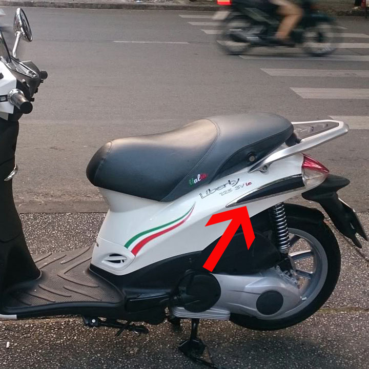 [ SIÊU CHẤT ] nẹp sườn xe - decal ốp sườn xe LIBERTY (PIAGGIO)