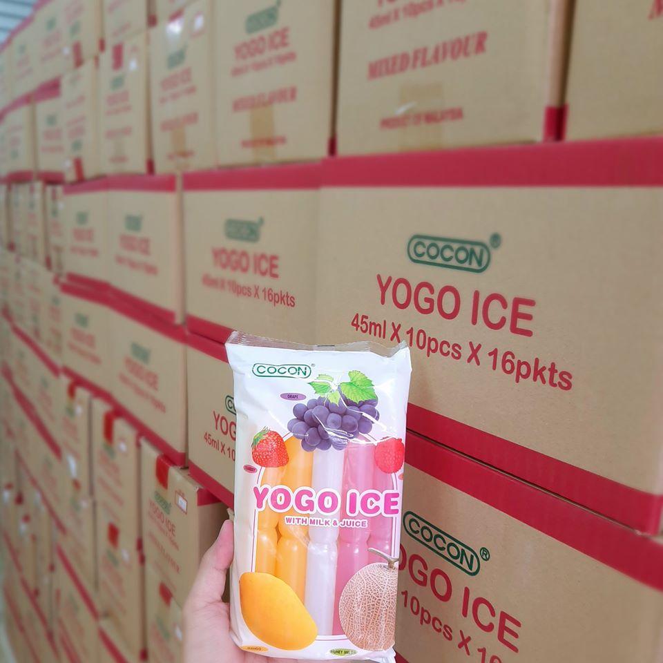 Combo 8 Gói Kem Đá Trái Cây Cocon (450ml x 8 gói)