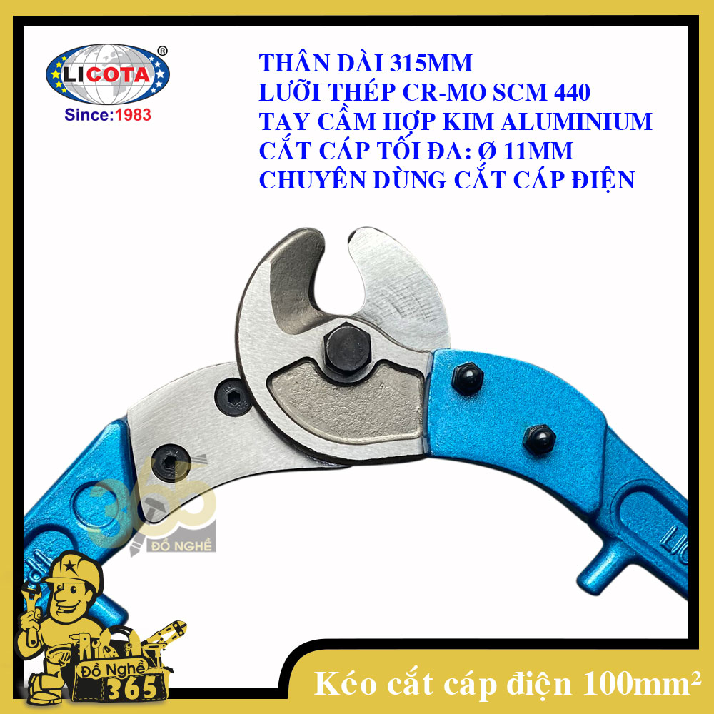 Kéo cắt dây cáp điện 100mm2 Licota