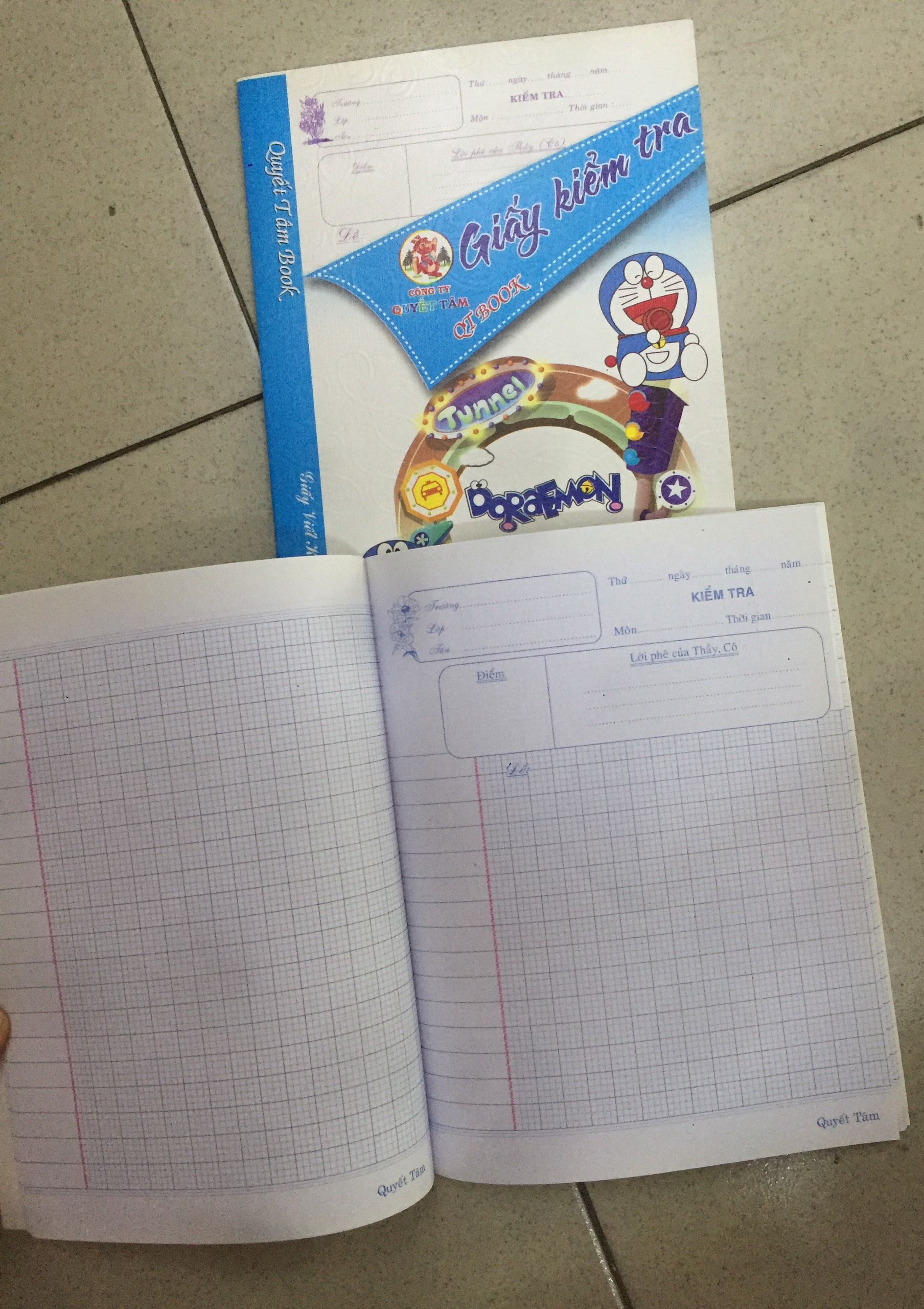 Tệp Giấy Kiểm Tra 20 Tờ Đôi - ĐL 80gsm