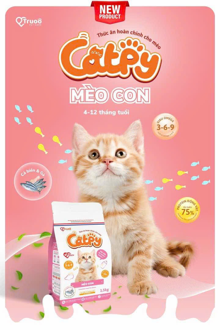 Hạt Catpy Cho Mèo Mọi Lứa Tuổi 1.5kg - [Nông Trại Thú Cưng]