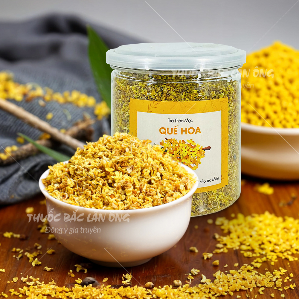 Quế hoa 100g, trà hoa mộc khô, thơm, trà mộc quế hoa, dùng pha trà, làm bánh, làm thạch