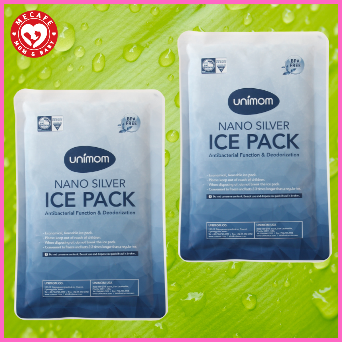 Combo 4 túi đá khô giữ lạnh Unimom Hàn Quốc