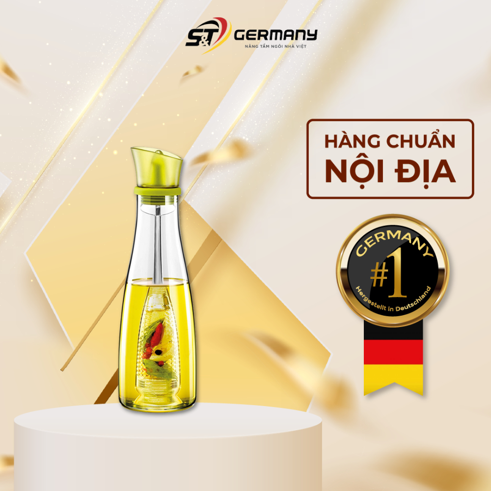 Bình đựng dầu nước mắm giấm ớt nội địa đức tescoma 642762 có giỏ đựng ớt bên trong cao cấp germanysnt 0450001