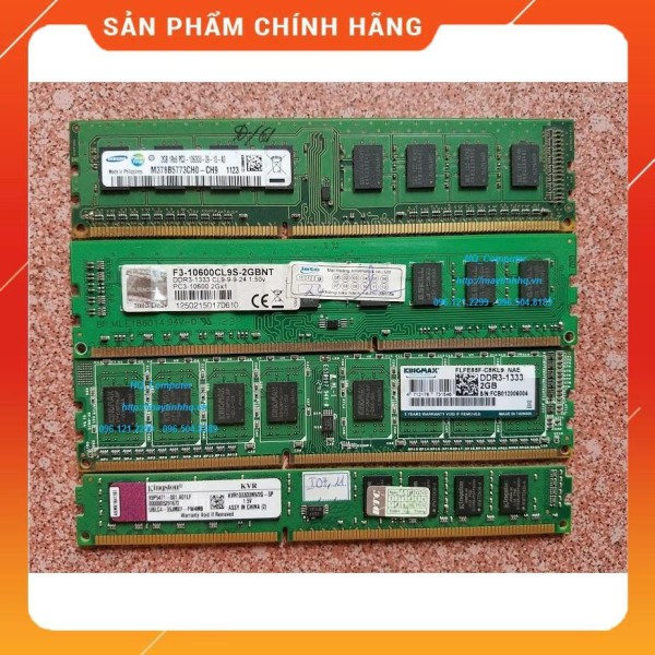 Bảng giá RAM Máy Tính DDR3 - 2GB - bus 1600MHz-1333mhz Phong Vũ
