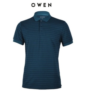 OWEN - Áo Polo ngắn tay nam Owen màu xanh 21875 thumbnail