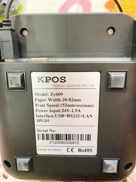 Adapter nguồn máy in KPOS 24V-2.5A hàng cao cấp
