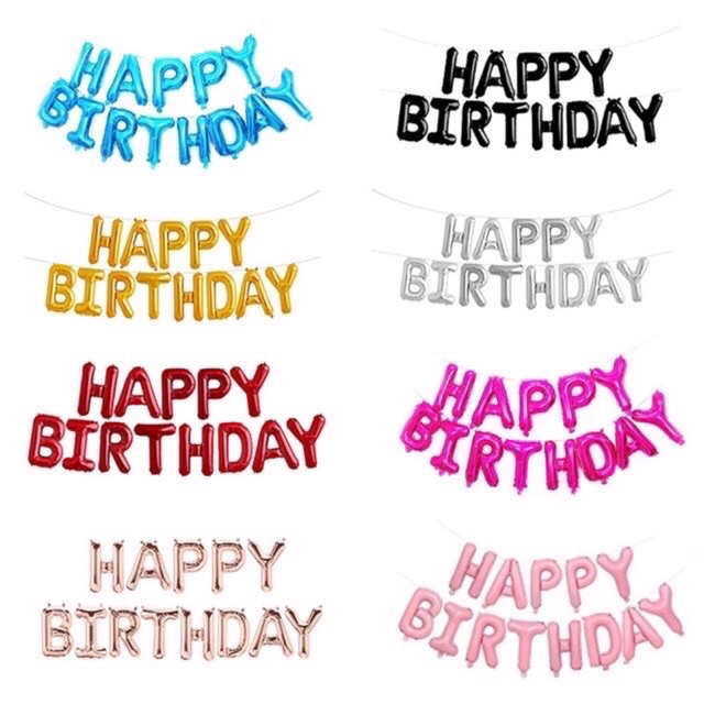 [HCM]BÓNG CHỮ HAPPY BIRTHDAY