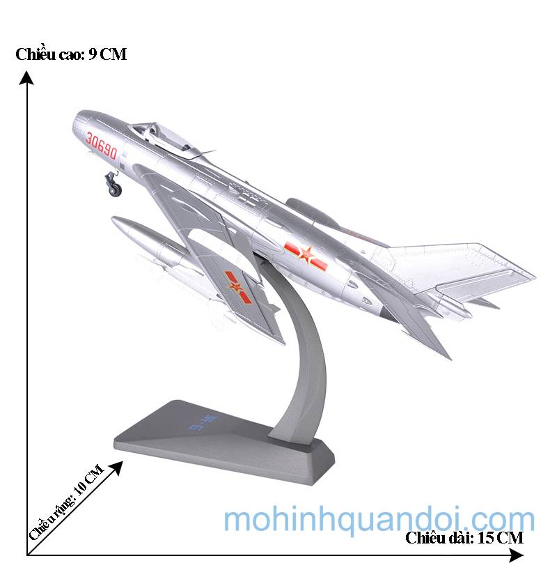 Mô hình Mig-19 Hợp kim Dài 15cm