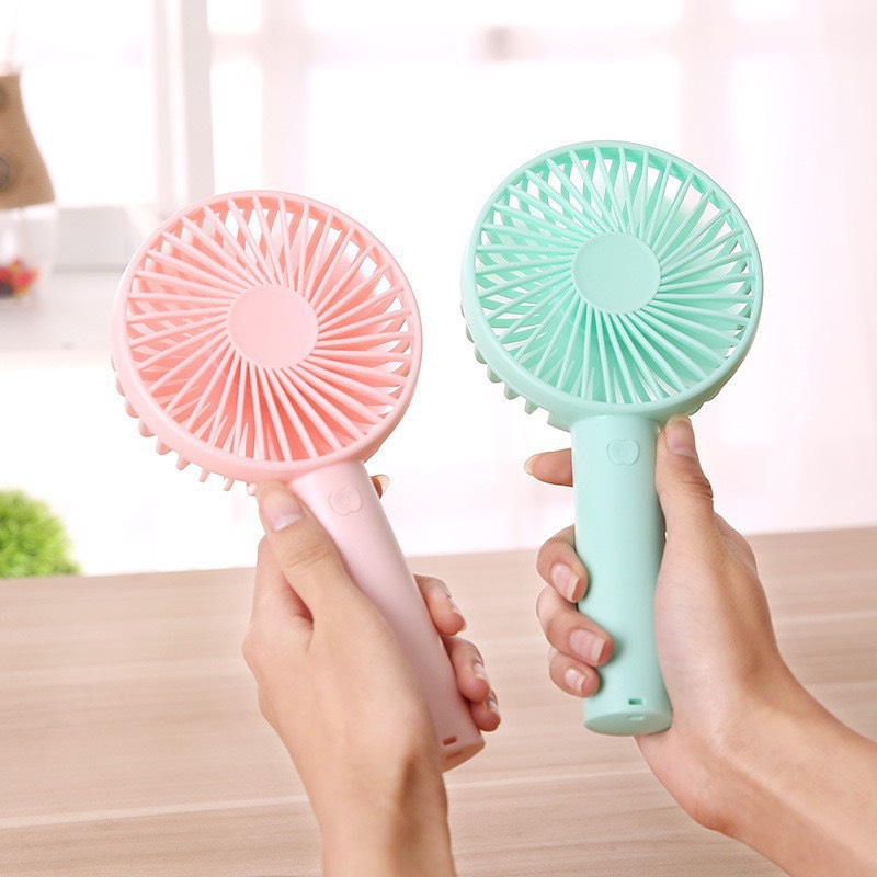 (Mẫu Mới 2020) Quạt Cầm Tay Mini Có Đế Để Bàn