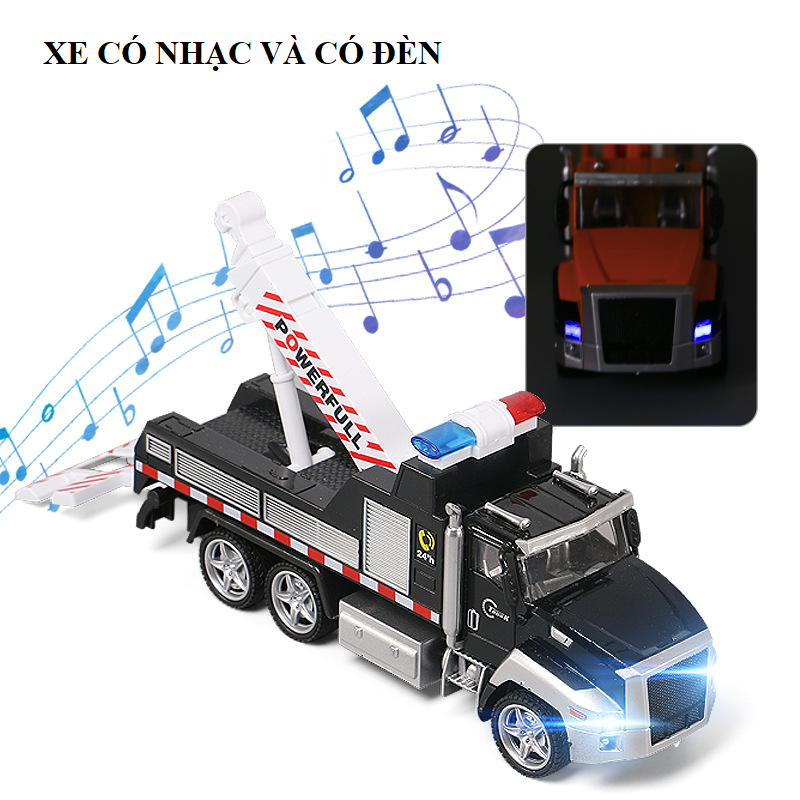 Xe đồ chơi cảnh sát, cứu hỏa có nhạc và đèn cho bé (size lớn)